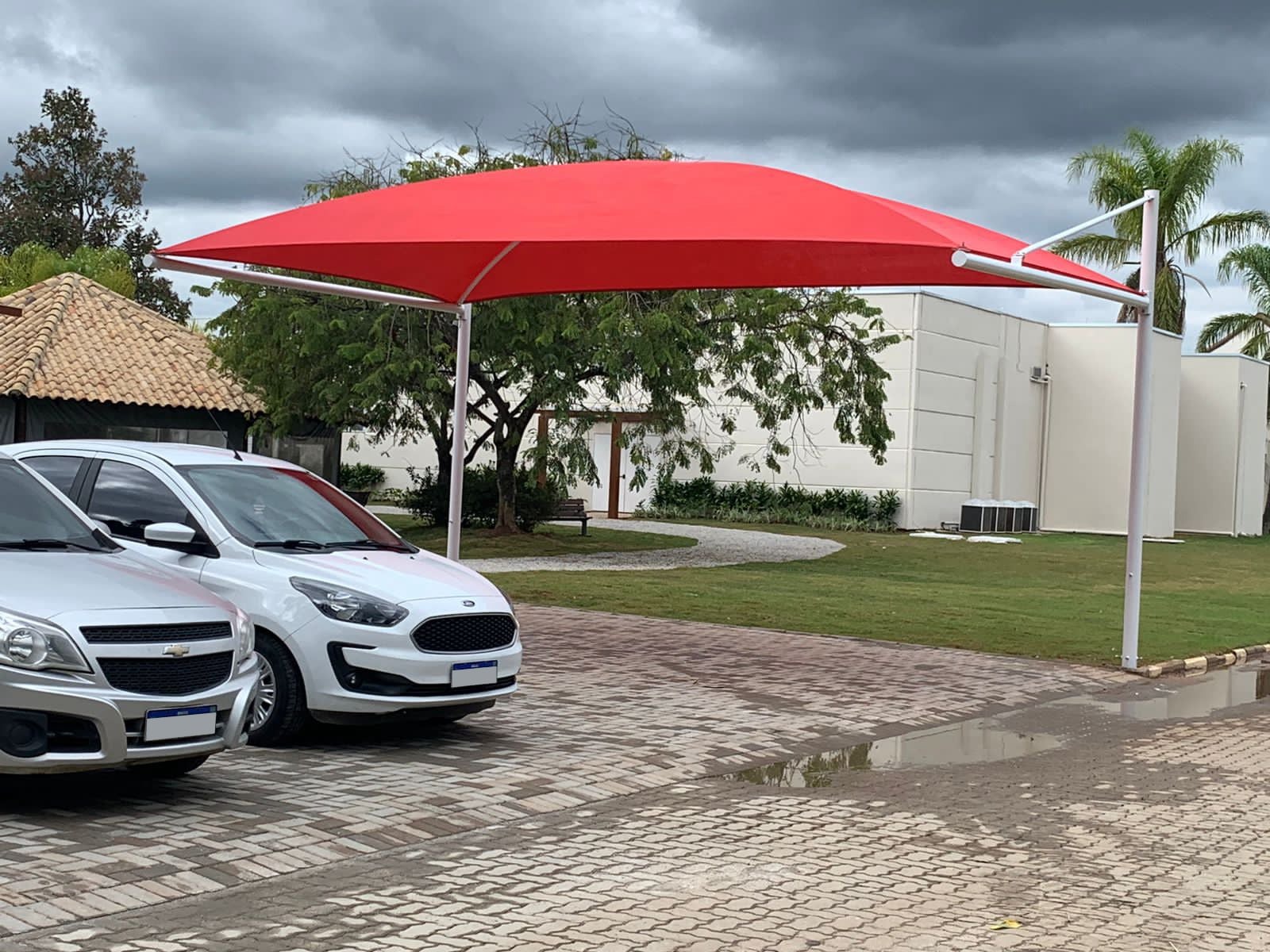 fotos dos serviços de coberturas, sobrites, cobertua em telhas galvanizadas e termoacústicas, carport solar
